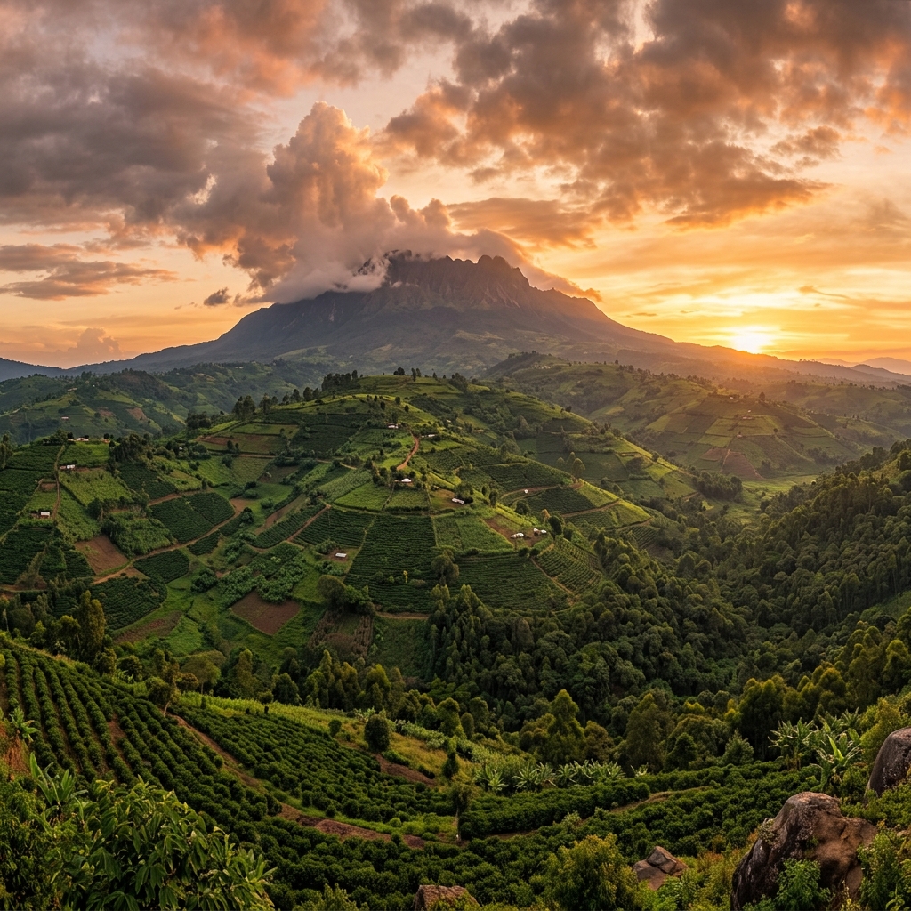 Mount Elgon, Uganda — a primary coffee growing region